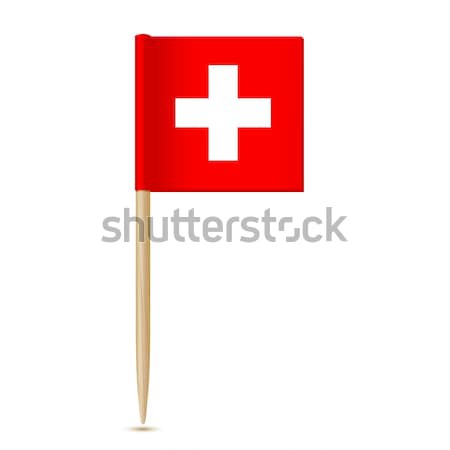 Swiss flag. Flag toothpick Switzerland Stock photo © sonia_ai