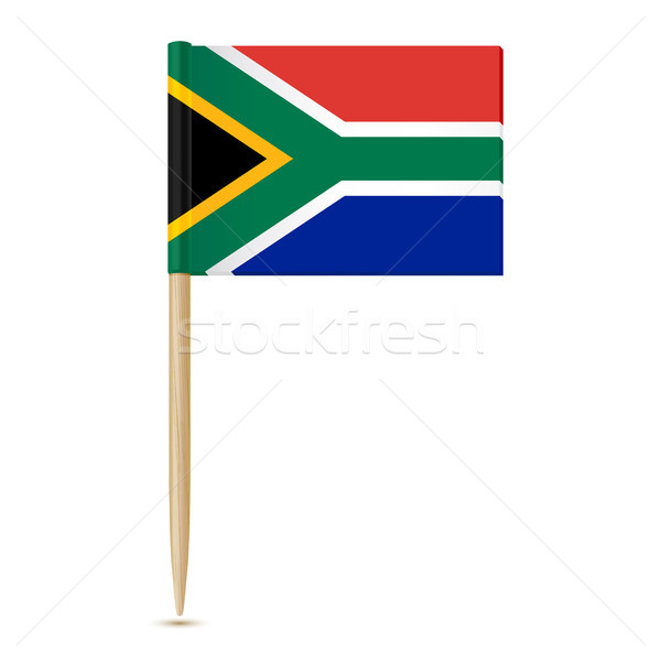 South Africa flag toothpick on white background Stock photo © sonia_ai