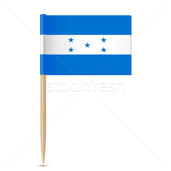 Stock photo: Honduras flag. Flag toothpick 10eps