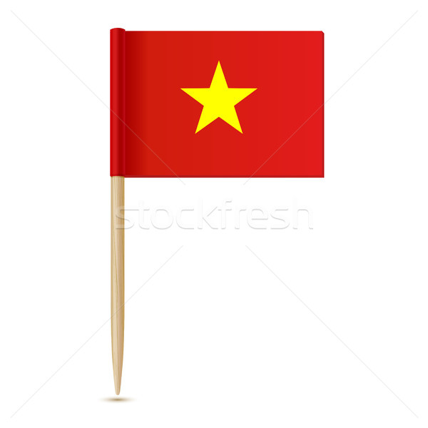 Vietnam flag. Flag toothpick 10eps Stock photo © sonia_ai