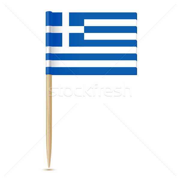 Flag of Greece. Flag toothpick 10eps Stock photo © sonia_ai