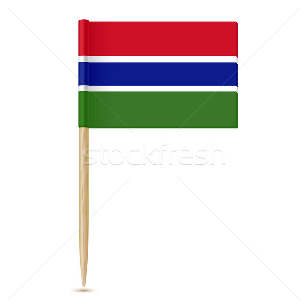 Flag of Gambia. Flag toothpick 10eps Stock photo © sonia_ai