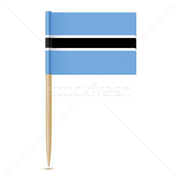 Botswana Flag. Flag toothpick 10eps Stock photo © sonia_ai