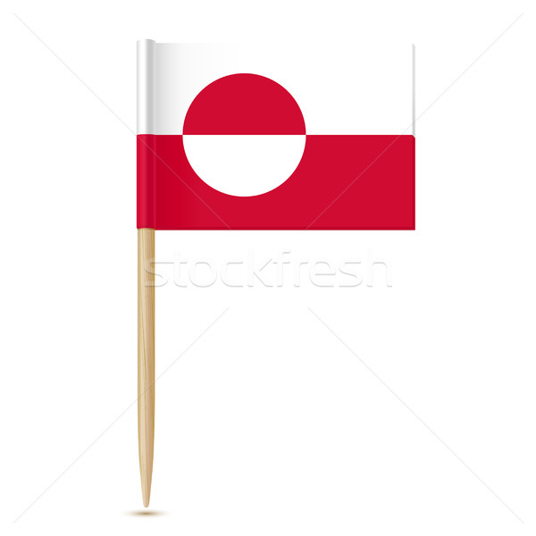 Flag of Greenland. Flag toothpick Stock photo © sonia_ai