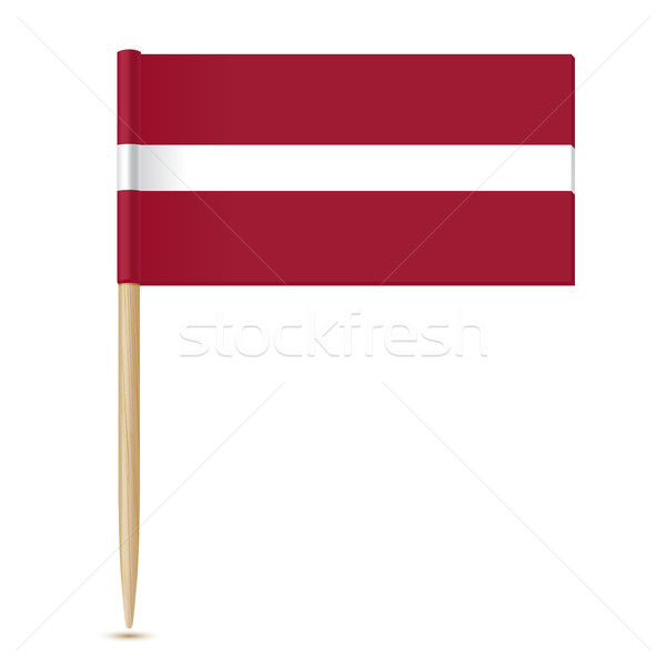 Flag of Latvia. Flag toothpick 10eps Stock photo © sonia_ai