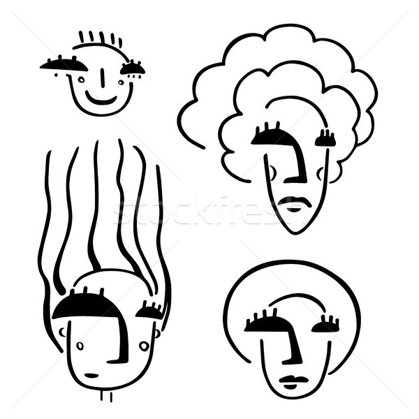 Funny Cartoon Woman Character 1 Stock photo © sonia_ai