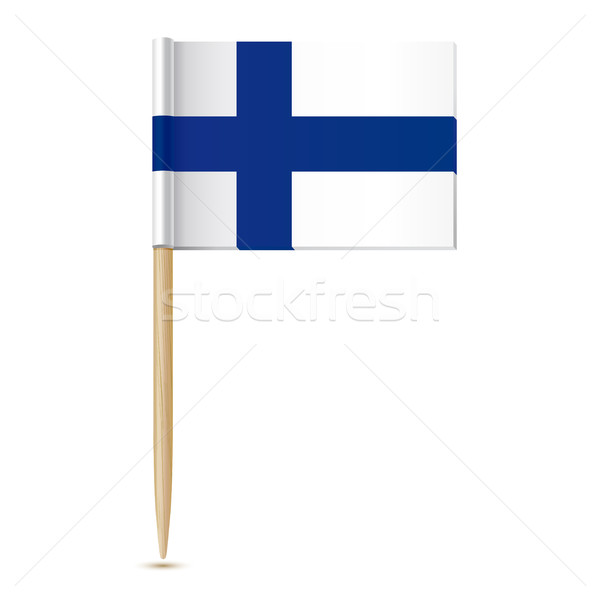Finnish flag. Flag toothpick Finland Stock photo © sonia_ai
