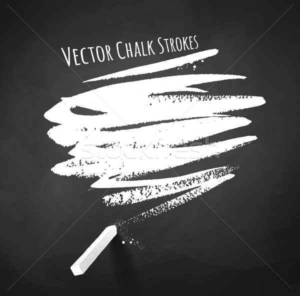 Hand drawn chalk strokes. Stock photo © Sonya_illustrations