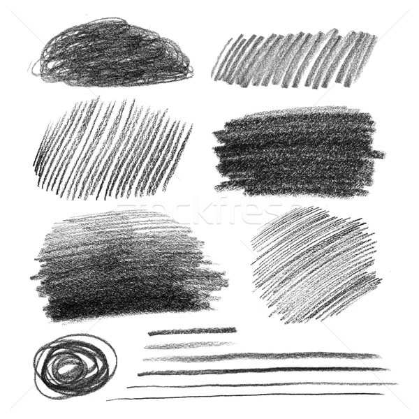 Graphite pencil hatching Stock photo © Sonya_illustrations