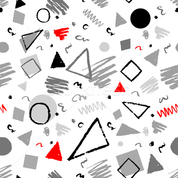 Geometric 1980s styled pattern Stock photo © Sonya_illustrations