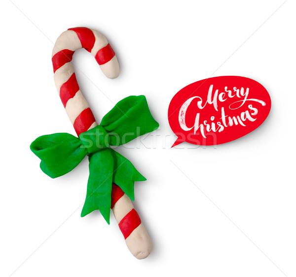 Illusztráció cukorka sétapálca kéz színes karácsony Stock fotó © Sonya_illustrations