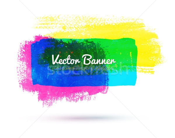 Watercolor banner. Stock photo © Sonya_illustrations