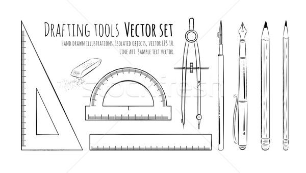 Drafting tools.  Stock photo © Sonya_illustrations