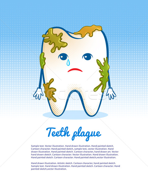 Cute aching tooth character.  Stock photo © Sonya_illustrations
