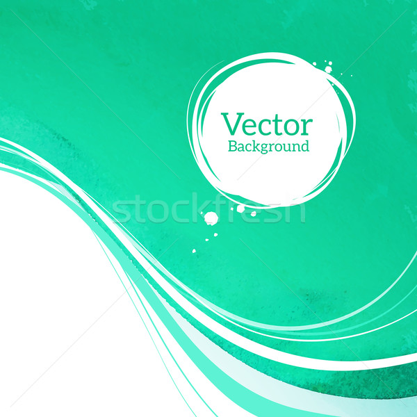 Vecteur vagues vert clair eau papier texture [[stock_photo]] © Sonya_illustrations