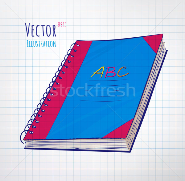 School notebook Stock photo © Sonya_illustrations