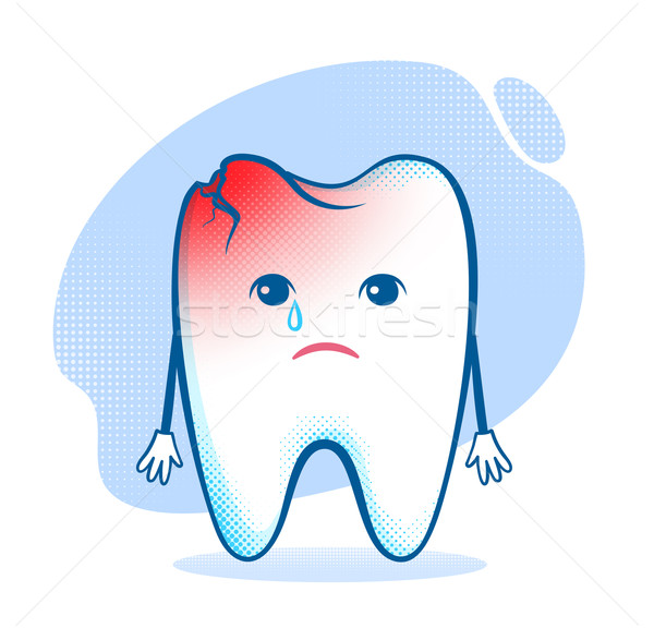 Tooth character.  Stock photo © Sonya_illustrations