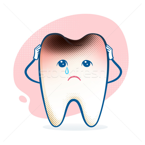 Tooth character. Stock photo © Sonya_illustrations