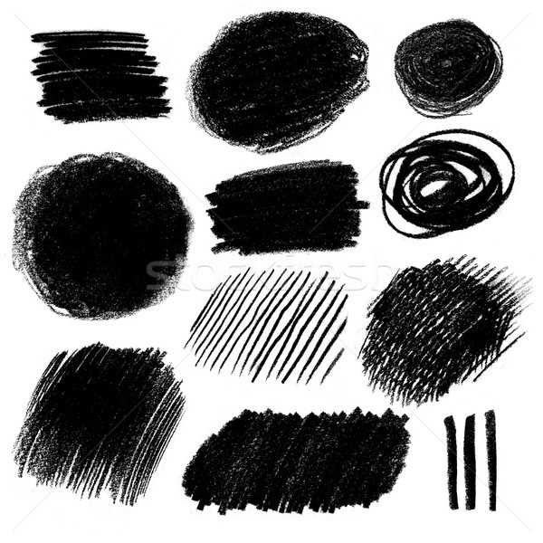 Black and white pencil hatching Stock photo © Sonya_illustrations