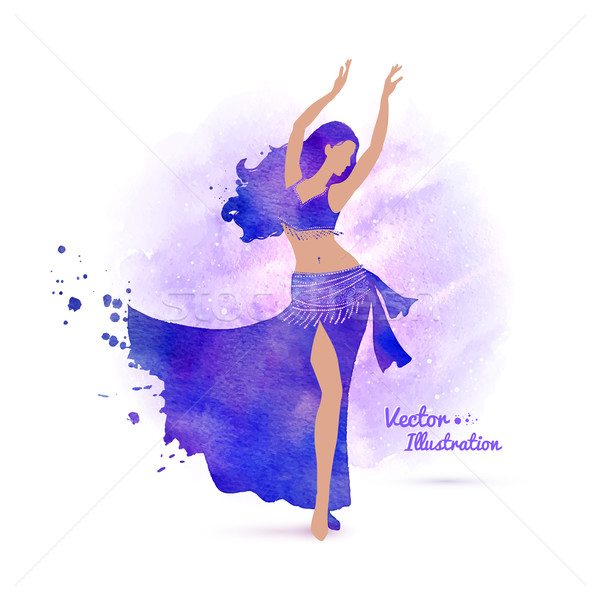 Buik danser meisje dans abstract kunst Stockfoto © Sonya_illustrations