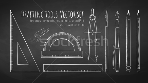 Drafting tools. Stock photo © Sonya_illustrations