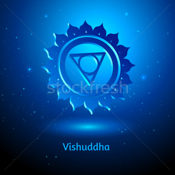 Vishuddha chakra.  Stock photo © Sonya_illustrations
