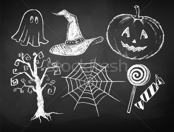 Stok fotoğraf: Halloween · toplama · dizayn · elemanları · doku · soyut