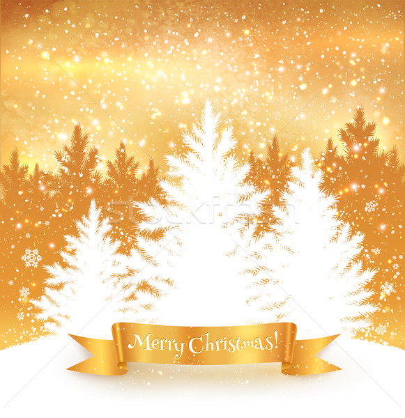 Christmas gold background Stock photo © Sonya_illustrations