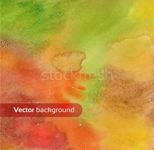 Hand painted watercolor autumn background with smudges. Stock photo © Sonya_illustrations