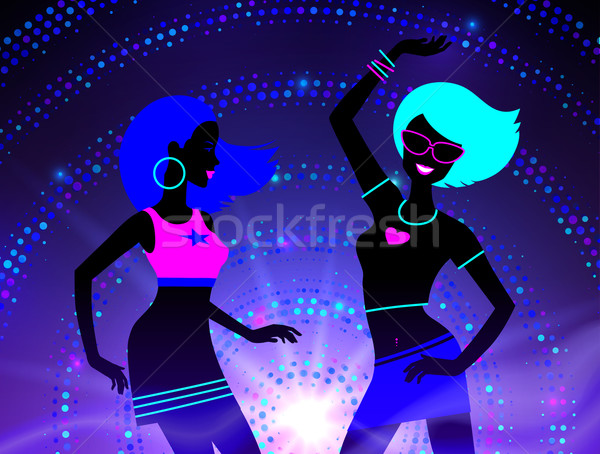 Dancing girls. Stock photo © Sonya_illustrations