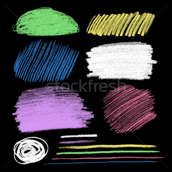 Color chalked hatching Stock photo © Sonya_illustrations