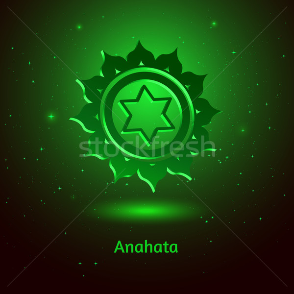 Chakra salute stelle indietro energia colore Foto d'archivio © Sonya_illustrations