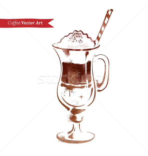 Latte.  Stock photo © Sonya_illustrations