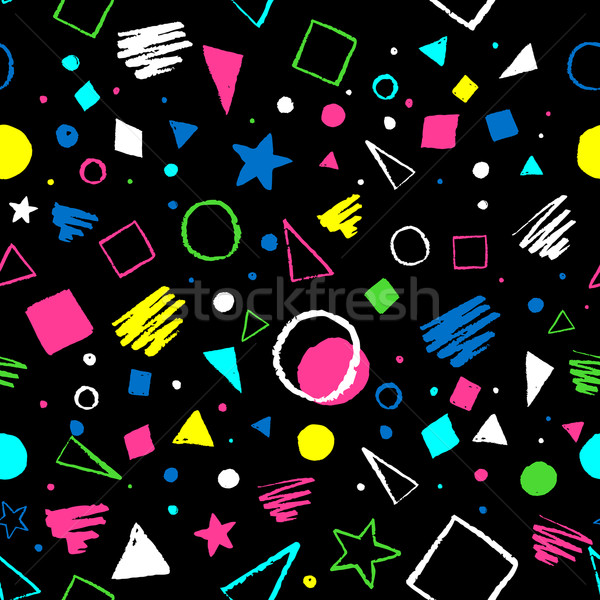 Geometric 1980s styled pattern Stock photo © Sonya_illustrations