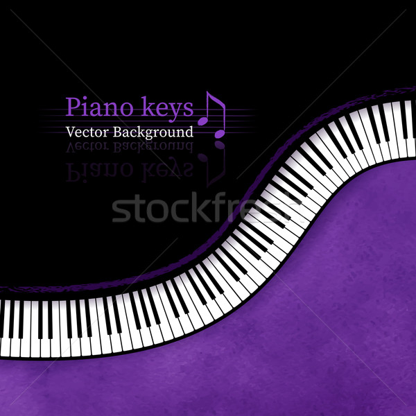 Tasti del pianoforte grunge vettore texture design sfondo Foto d'archivio © Sonya_illustrations