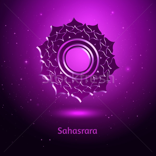 Stock photo: Sahasrara chakra. 