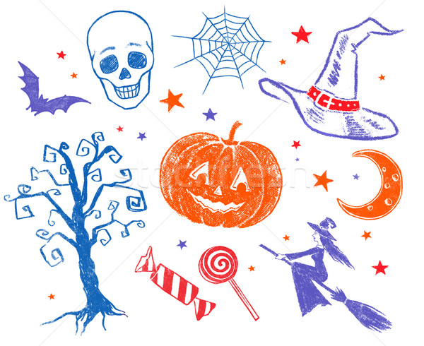 Halloween sketches. Stock photo © Sonya_illustrations