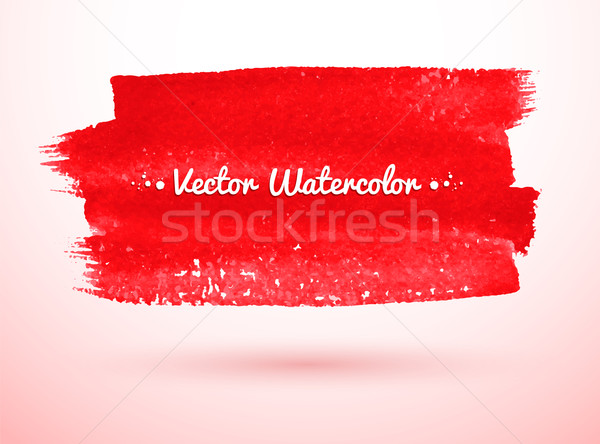 щетка баннер красный акварель аннотация краской Сток-фото © Sonya_illustrations