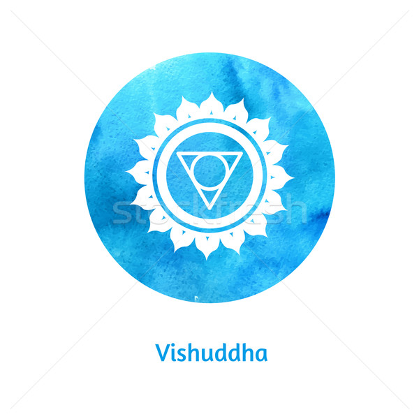 Vishuddha chakra.  Stock photo © Sonya_illustrations
