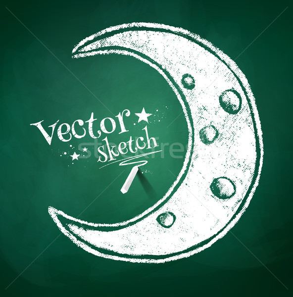 三日月形 グランジ パーティ 抽象的な 月 ストックフォト © Sonya_illustrations