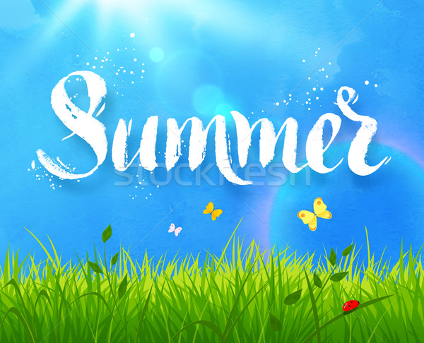 Stock photo: Summer word lettering