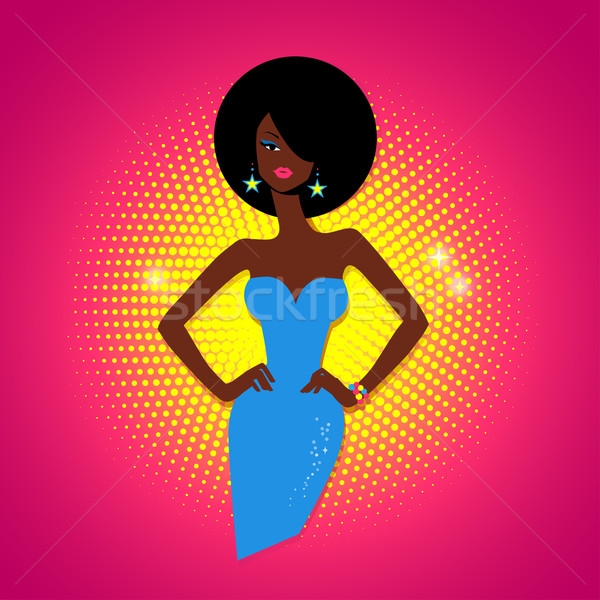 Disco girl. Stock photo © Sonya_illustrations