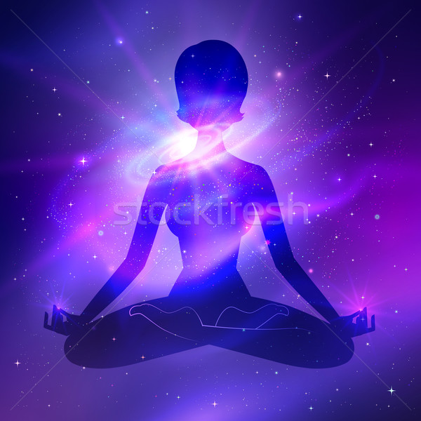 Outer space. Meditation.  Stock photo © Sonya_illustrations
