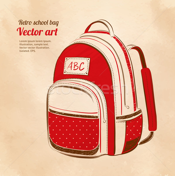 School bag Stock photo © Sonya_illustrations