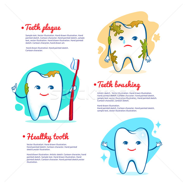 Teeth brushing concept.  Stock photo © Sonya_illustrations