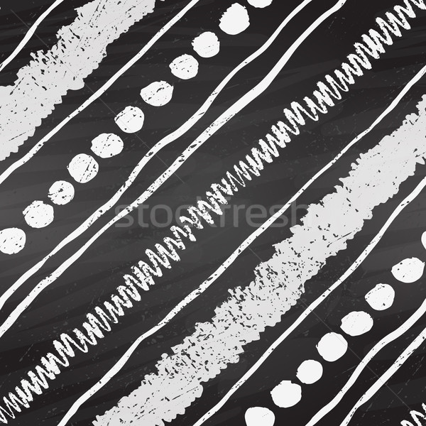 диагональ Гранж шаблон черно белые рисованной Сток-фото © Sonya_illustrations
