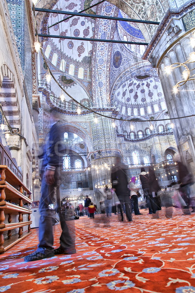Inside the Blue Mosque Stock photo © sophie_mcaulay
