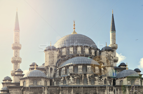 Moschea view turco città Istanbul costruzione Foto d'archivio © sophie_mcaulay