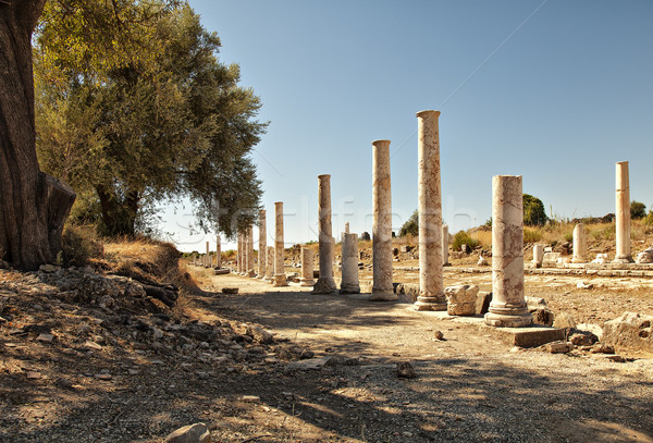 Ulicy strona Turcja ulic starożytnych ruiny Zdjęcia stock © sophie_mcaulay
