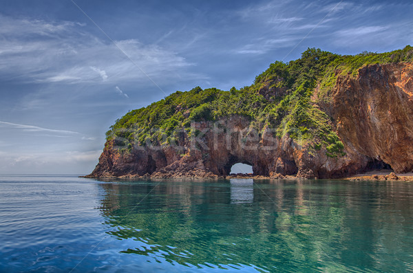 Tropicali asian acqua panorama immagine rupe Foto d'archivio © sophie_mcaulay